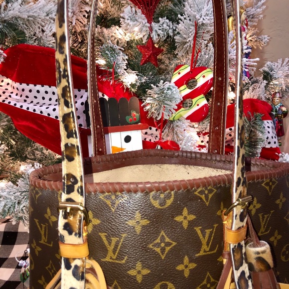 Re purposed Louis Vuitton Petit Bucket Purse - Picture 3 of 8